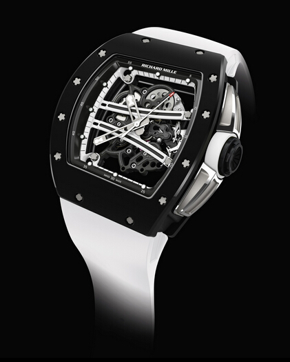 Replica Richard Mille RM061 2015 RM 061-01 Yohan Blake Monochrome TZP Black Ceramic Men Watch